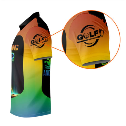 I Like Big Putts And I Cannot Lie Custom Neon Golf Polo Shirt Mens, Custom Funny Golf Shirts GZ0238