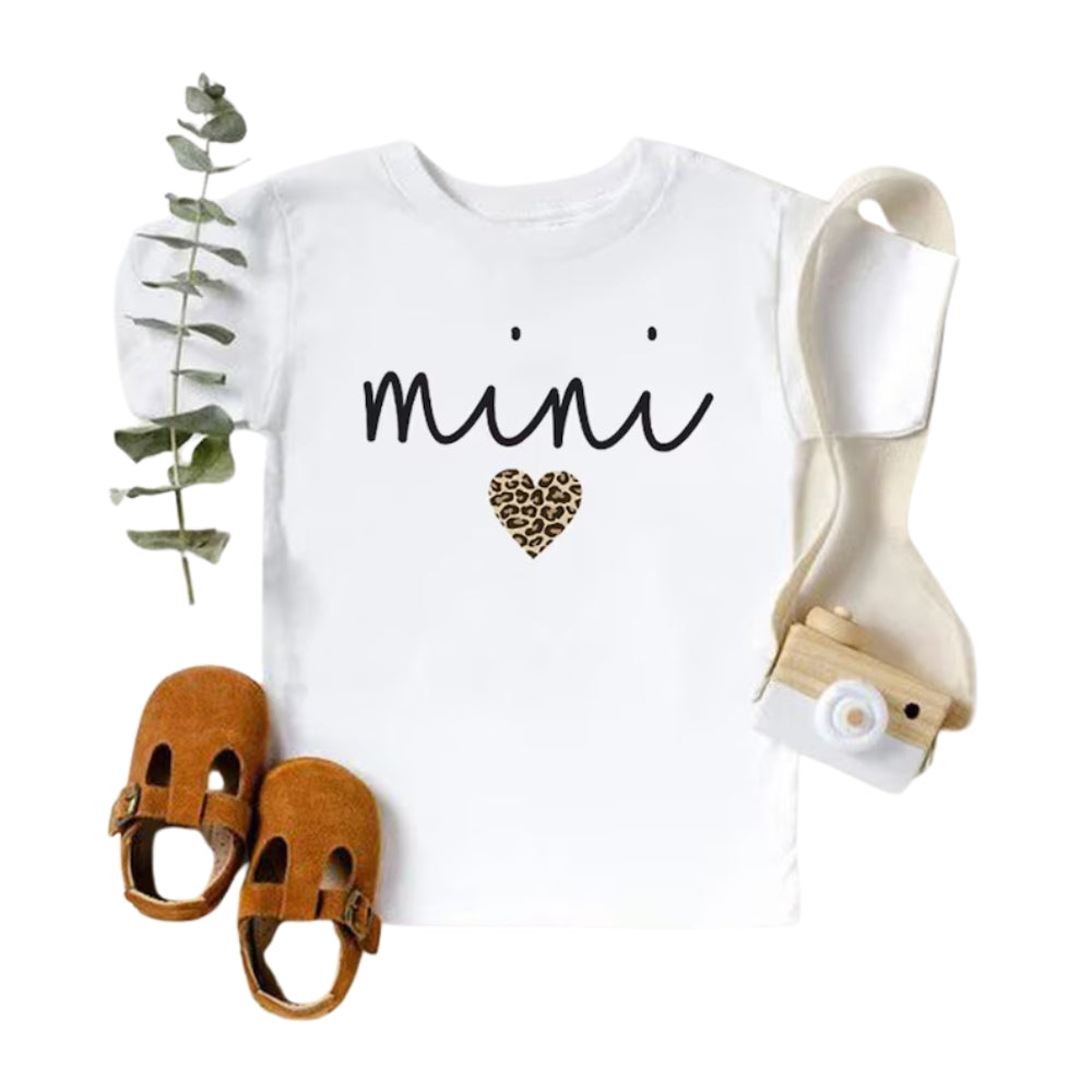 Mama And Mini Leopard Matching T Shirt, Matching Leopard Mother And Daughter Shirts ET0945