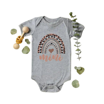 Mama And Mini Leopard Rainbow Matching T Shirt, Matching Mommy And Daughter Leopard Shirts ET0946