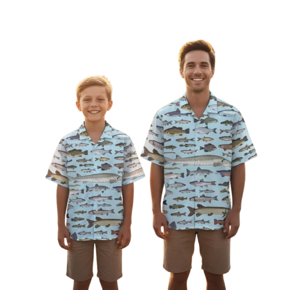 Matching Fishing Dad And Son Hawaiian Shirt, Fishing Hawaiian Shirts For Family ET0637