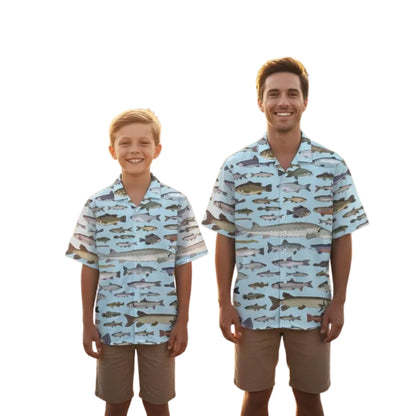 Matching Fishing Dad And Son Hawaiian Shirt, Fishing Hawaiian Shirts For Family ET0637