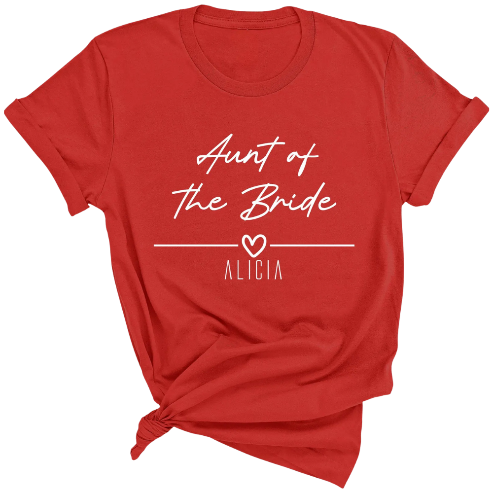 Custom Name Bridesmaid Mother Of The Bride Matching T Shirt, Custom Bridal Shower Party Matching Shirts ET1030