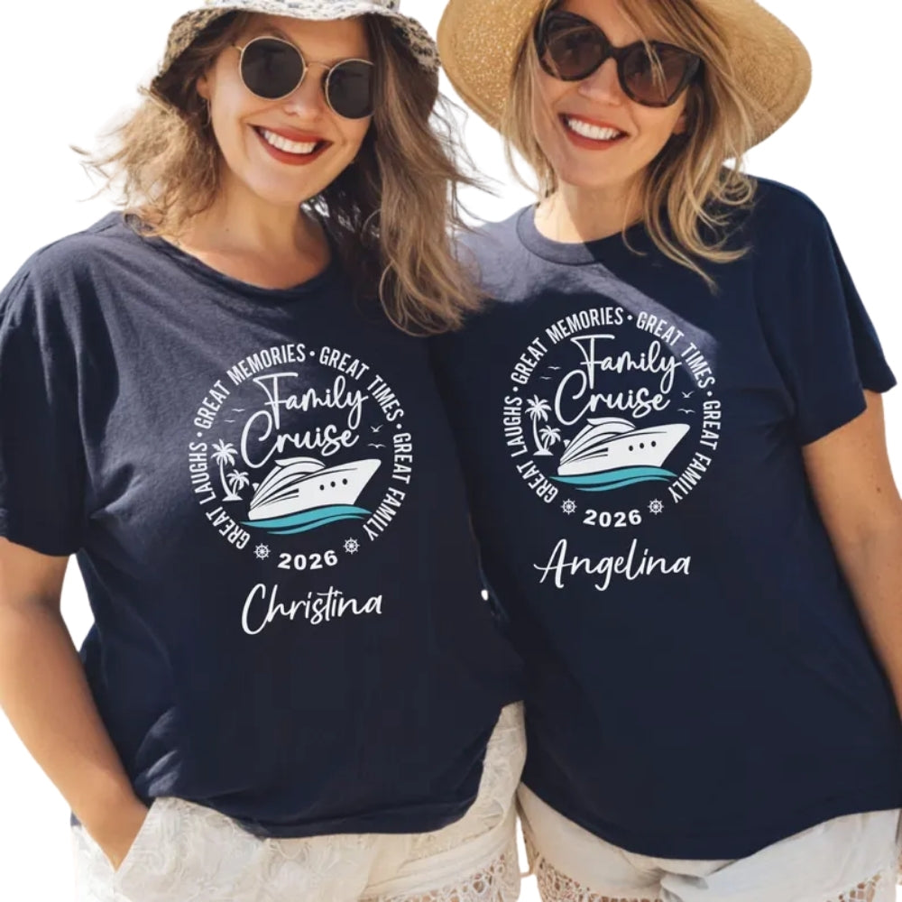 Family Cruise Custom Matching Family T Shirts, Custom Cruise Trip Family Shirts ET0228