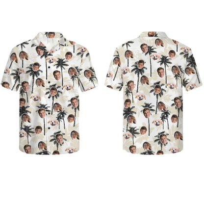 Custom Face Matching Family Hawaiian Shirt, Custom Photo Matching Hawaiian Shirt For Family ET0639