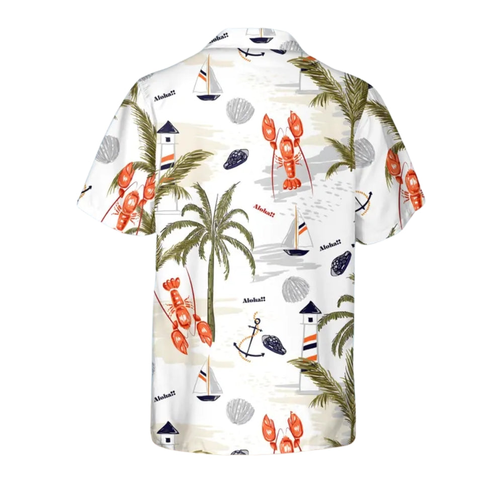 Matching Lobster Family Hawaiian Shirts, Tropical Lobster Hawaiian Family Shirts ET0640