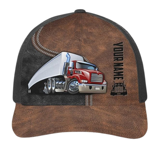 Custom Trucker Driver 3D Printed Baseball Cap, Personalized Truck Cap Hat CP0455