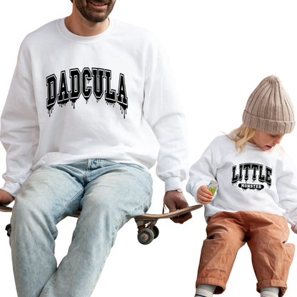 Momster Dadcula Little Monster Matching Halloween Family Sweatshirts, Family Halloween Sweatshirts ET1290