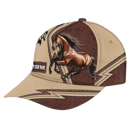 Personalized Horse Baseball Cap, Custom Horse Lover Caps Hats CP0186