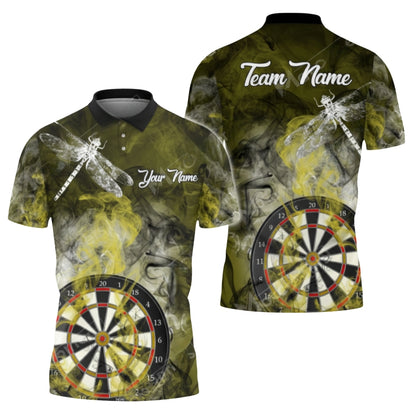 Custom Smoke Blue Darts Polo Shirt For Men, Custom Dart Team Shirts DZ0064