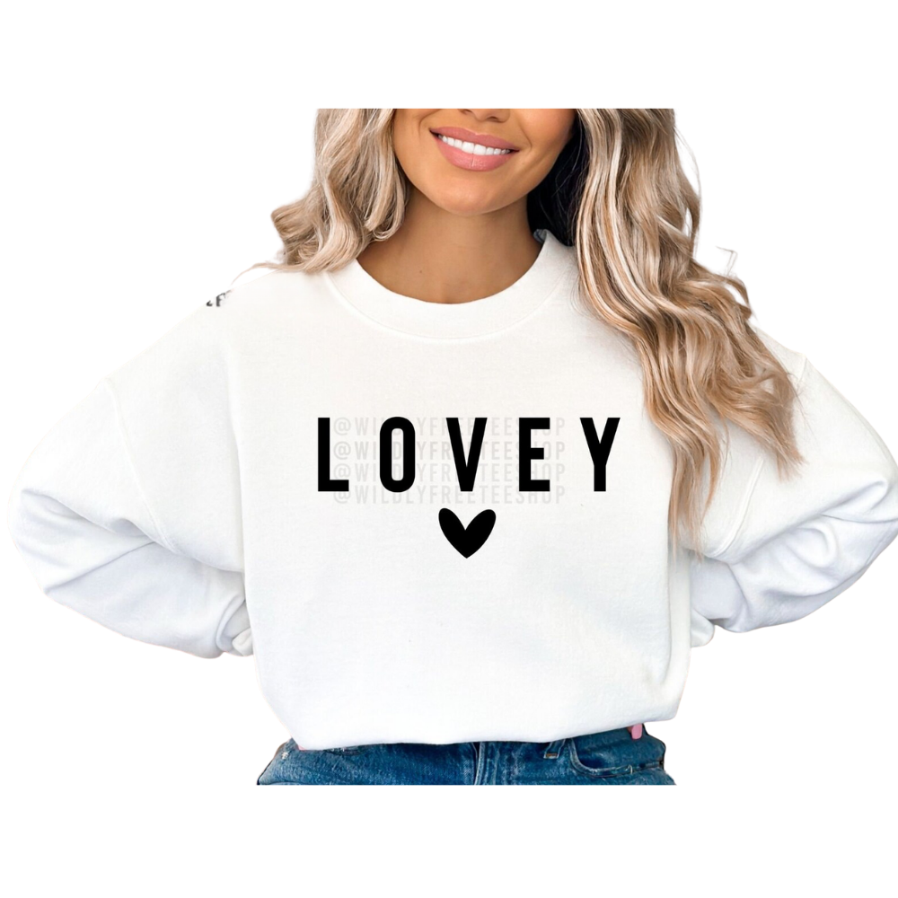 Lovey And Lovey's Bestie Family Matching Sweatshirt, Daddy Mommy And Me Sweatshirt Matching ET1429