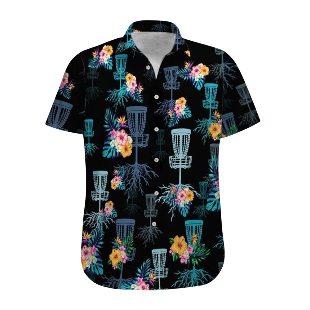 Floral Disc Golf Hawaiian Shirt For Men Women, Tropical Disc Golf Shirts DG0001