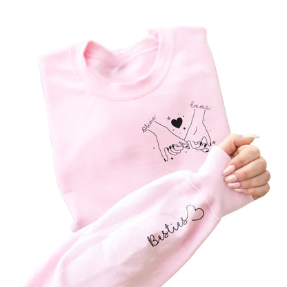 Custom Besties Sweatshirt, Custom Best Friend Sweatshirt 2D0819