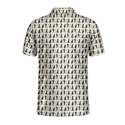 Men's Funny Brindle Boxer Golf Polo Shirt, Boxer Dog Lover Golf Shirt GZ0391