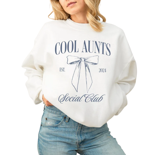 Custom Cool Aunts Social Club Sweatshirt, Custom Sweatshirt For Aunt 2D0422