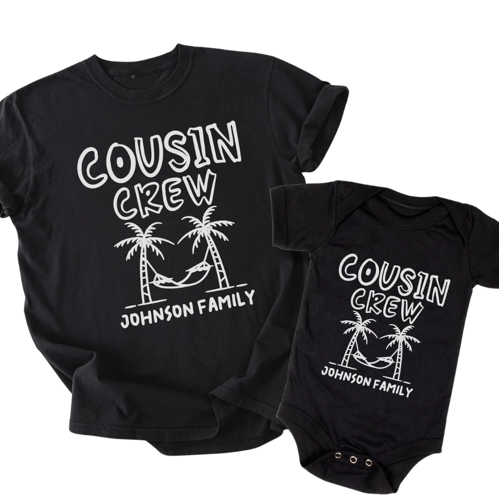 Custom Cousin Crew Beach Trip Matching T Shirt, Custom Cousin Vacation Shirts ET1267