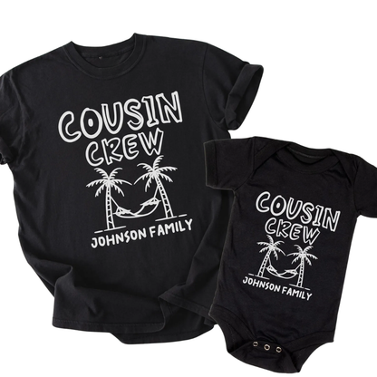 Custom Cousin Crew Beach Trip Matching T Shirt, Custom Cousin Vacation Shirts ET1267