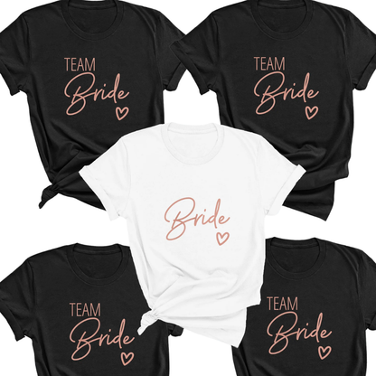 Team Bride Matching Bachelorette T Shirs, Bachelorette Party Bride Squad Matching Shirts ET1034