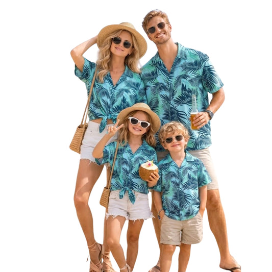 Father And Son Tropical Matching Hawaiian Shirt For Father Day, Matching Tropical Family Hawaiian Shirts ET0646
