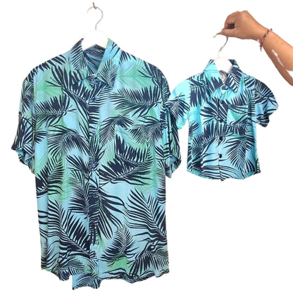 Father And Son Tropical Matching Hawaiian Shirt For Father Day, Matching Tropical Family Hawaiian Shirts ET0646