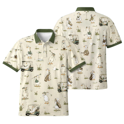 Goose Funny Golf Mens Polo Shirt, Goose Lover Golf Shirt GE0609