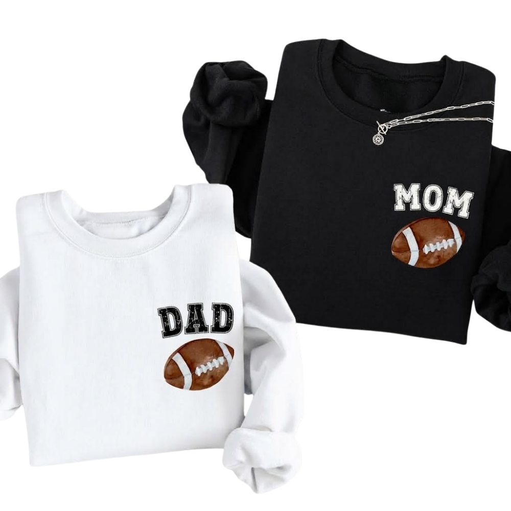 Personalized Football Family Sweatshirt Matching, Custom Football Matching Sweatshirt For Family ET1483