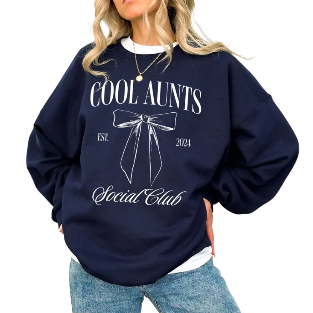 Custom Cool Aunts Social Club Sweatshirt, Custom Sweatshirt For Aunt 2D0422