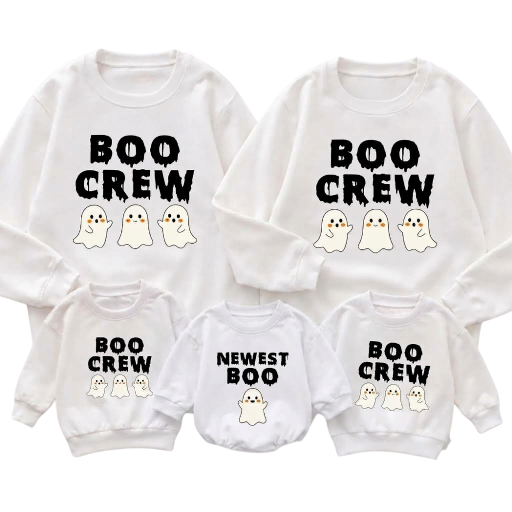 Newest Boo Boo Crew Matching Halloween Family Sweatshirt, Halloween Sweatshirt For Family ET1545