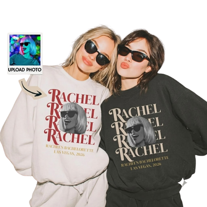 Custom Photo Bachelorette Matching Sweatshirt, Personalized Bride Face Matching Sweatshirts For Bachelorette Party ET1291