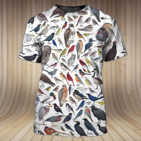 3D All Over Printed Shirt With Bird, Bird T Shirt For Men And Women, Gift For Bird Lovers TO0922