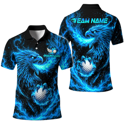 Phoenix Flaming Custom Mes Golf Polo Shirt, Custom Team Phoenix Golf Shirt GE0588