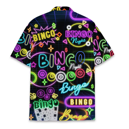 Bingo Game Neon Hawaiian Shirt Men Women, Bingo Lover Hawaiian Shirt HE0714