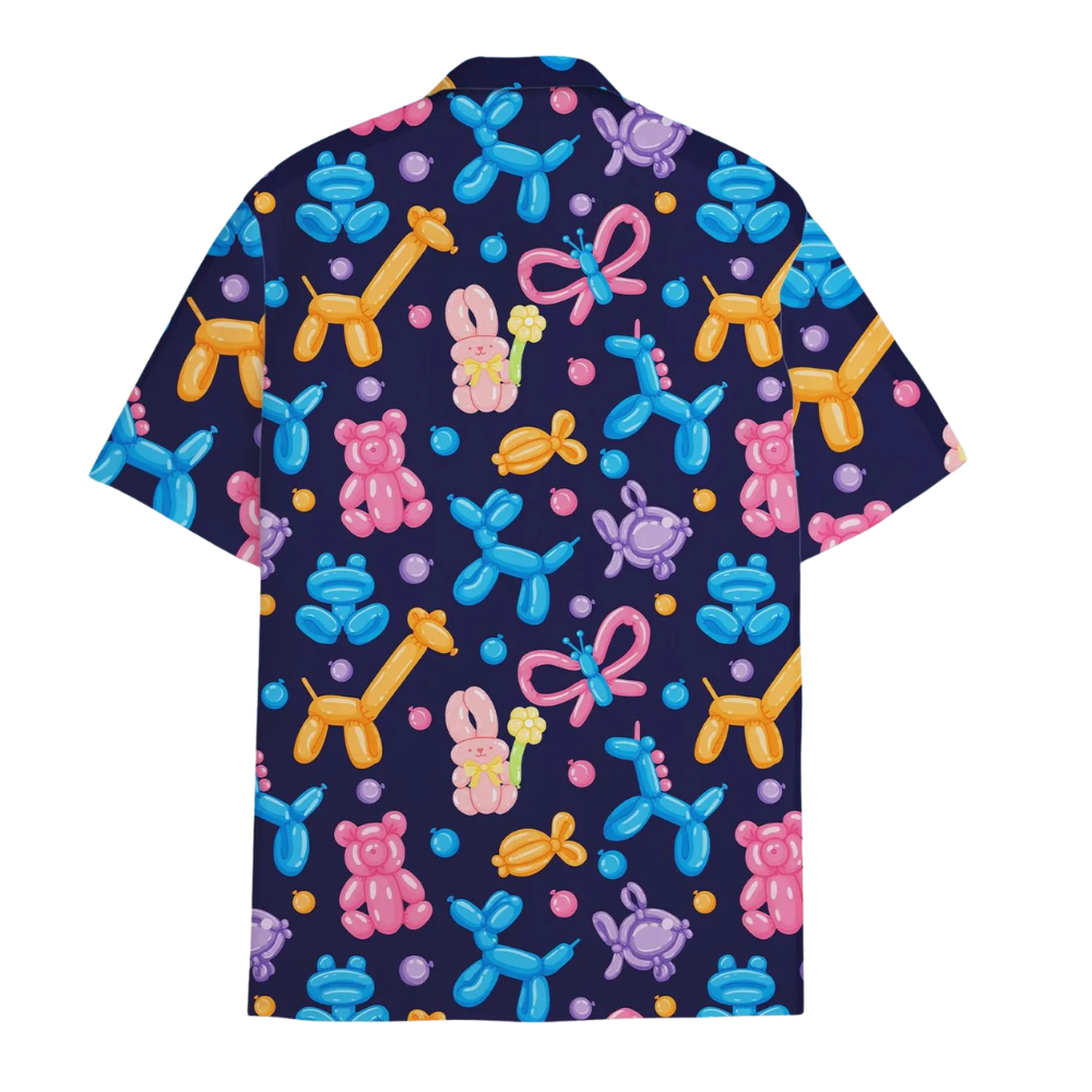 Balloon Animal Colorful Hawaiian Shirt For Men Women, Balloon Hawaiian Shirt For Animal Lover HE0716