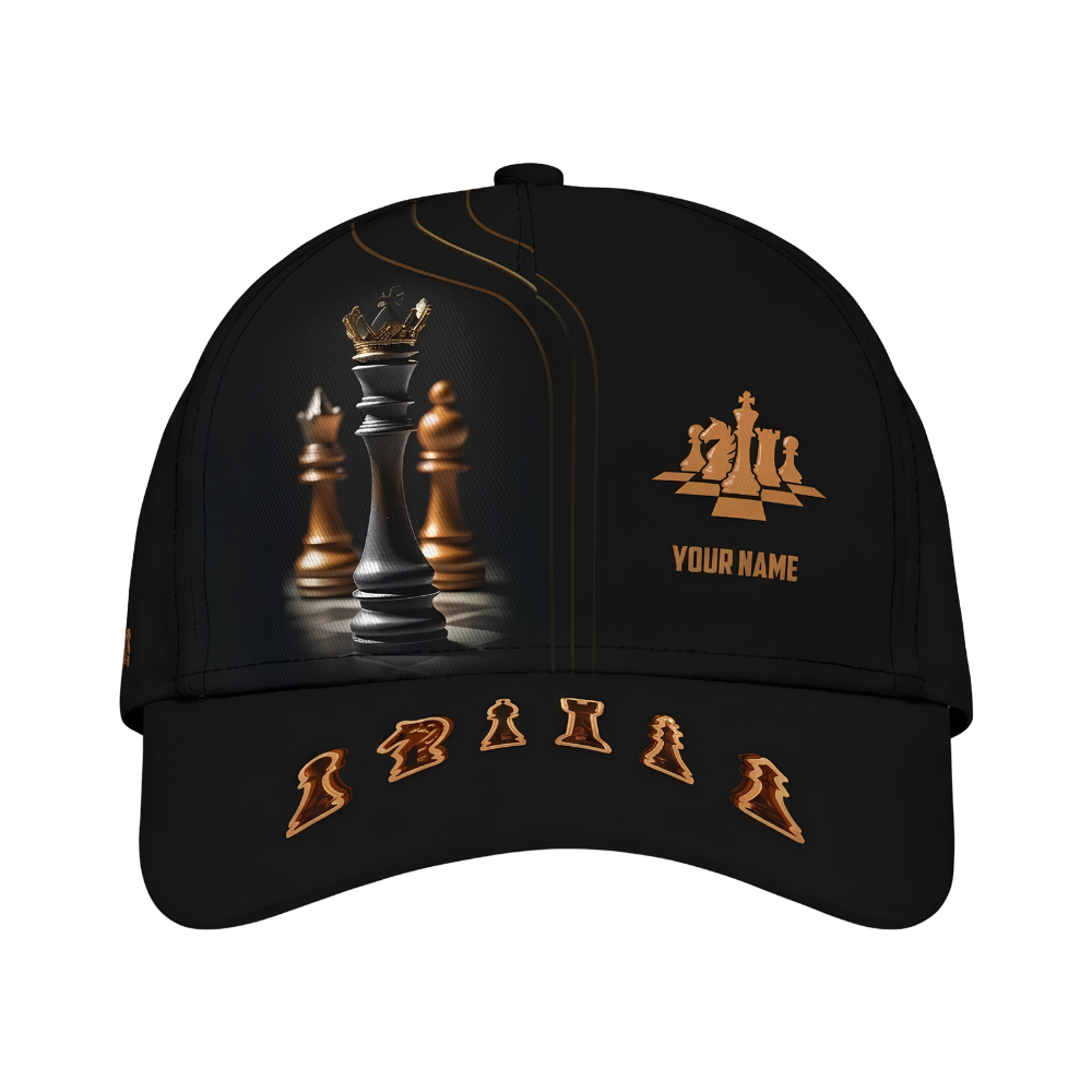 Custom Name Chess Player Baseball Cap, Custom Chess Lover Cap Hat CP0706