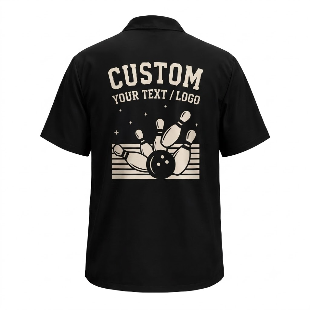 Custom Logo Vintage Bowling Hawaiian Shirt Mens, Custom Vintage Bowling Shirts BE0244