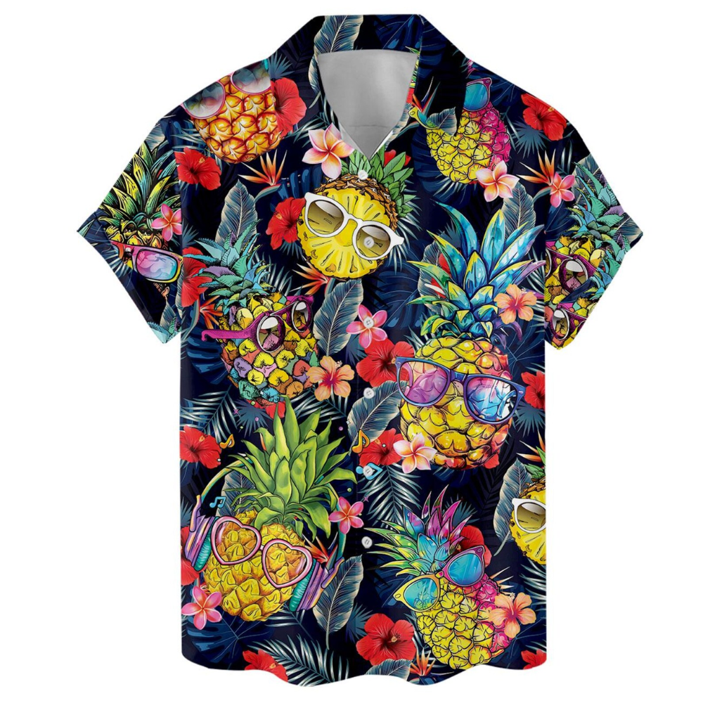 Funny Pineapple Tropical Hawaiian Shirt For Men And Women, Pineapple Hawaiian Shirt HE0627