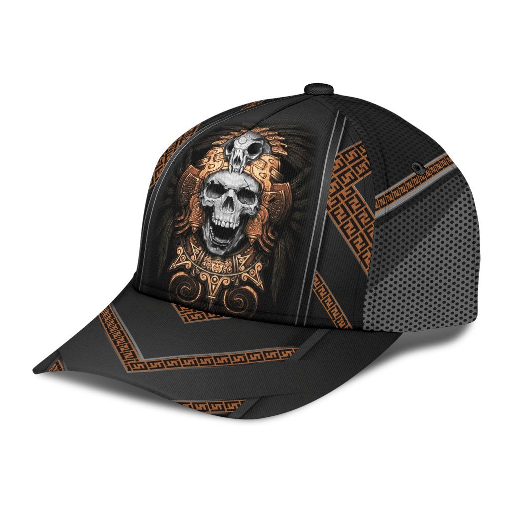 Skull Ancient Greek Pattern Classic Cap Baseball Cap Hat With Skulls CO0669