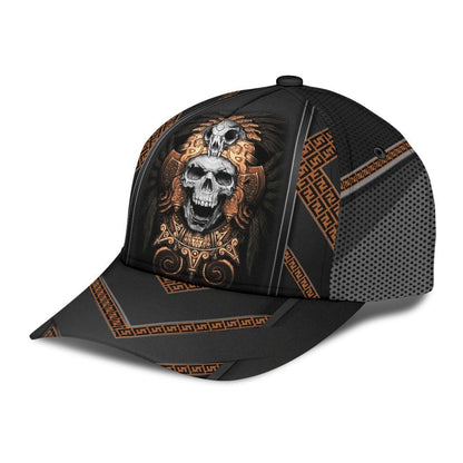 Skull Ancient Greek Pattern Classic Cap Baseball Cap Hat With Skulls CO0669