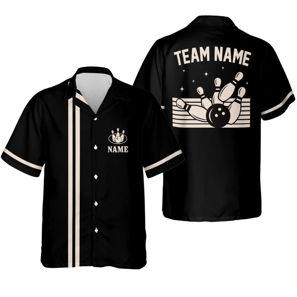Custom Vintage Mens Sage Green Bowling Hawaiian Shirt, Custom Vintage Bowling Team Shirts BE0229