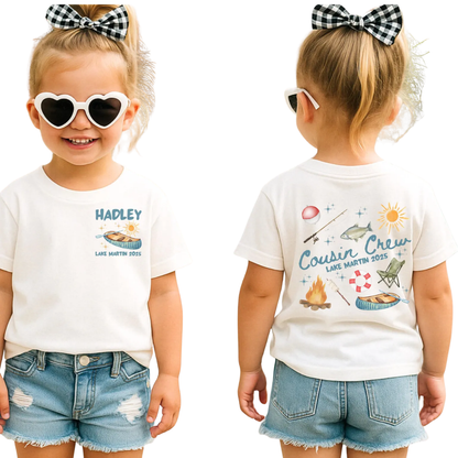 Custom Cousin Crew Lake Trip Family T Shirt, Custom Lake Vacation Cousin Shirts ET1316