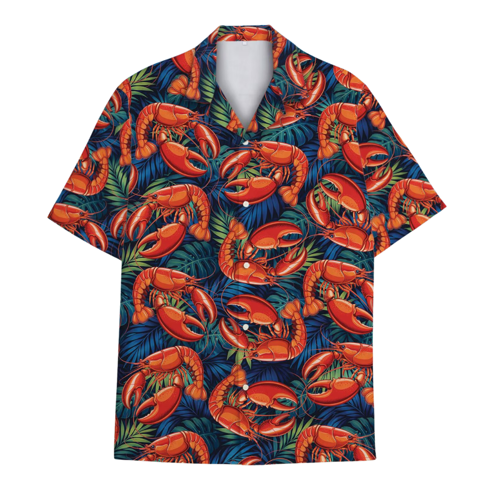 Red Lobster Tropical Hawaiian Shirt For Men Women, Lobster Hawaiian Shirt HE0645