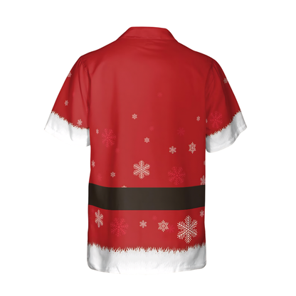 Santa Costume Hawaiian Shirt Red And White, Santa Christmas Hawaiian Shirt HE0853