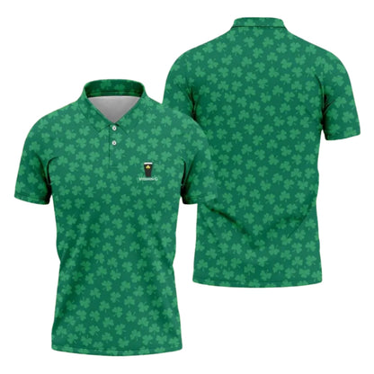Vitamin G Irish Shamrock Golf Polo Shirt For Mens, Patrick's Day Golf Shirts GE0267