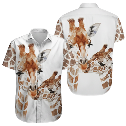 Giraffe Hawaiian Shirt For Men And Women, Giraffe Hawaiian Shirt HE0355