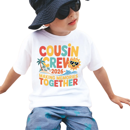 Cousin Crew Making Memories Together Matching T Shirt, Custom Year Cousin Trip Shirts ET1254