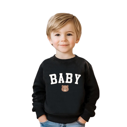 Bear Papa Mama Baby Family Matching Sweatshirt, Personalized Family Bear Sweatshirts ET1371