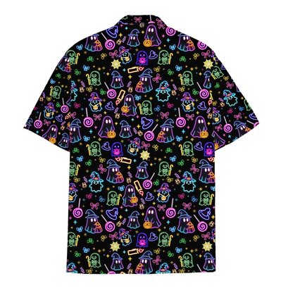 Neon Halloween Hawaiian Shirt For Men Women, Halloween Hawaiian Shirt HE0811