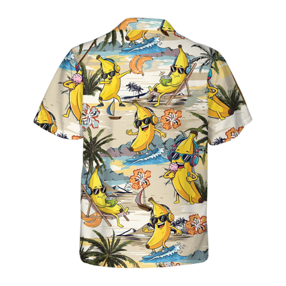 Banana Funny Beach Hawaiian Shirt For Men And Women, Tropical Banana Hawaiian Shirt HE0619