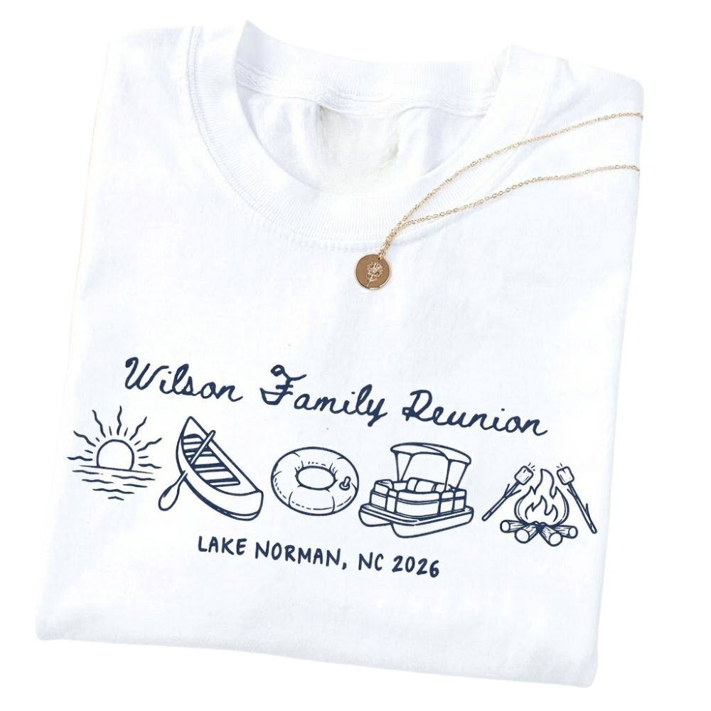 Personalized Lake Trip Family Reunion Matching T Shirt, Custom Family Lake Vacation Shirts ET1184