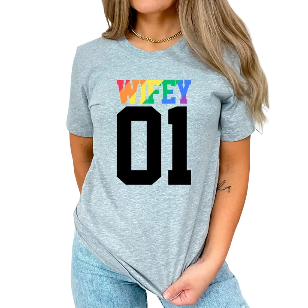 Custom Lesbian Matching Couple T Shirt, Personalized Lesbian LGBT Matching Shirts For Couples ET0772