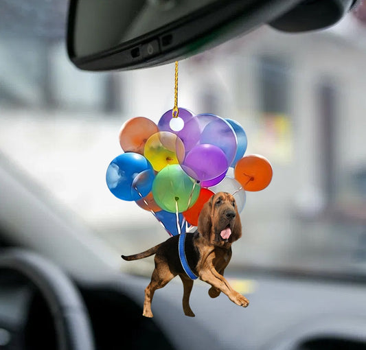 Balloon Dog Ornament Bloodhound Fly With Bubbles Dog Hanging Ornament Dog Ornament Lasfour OO0855